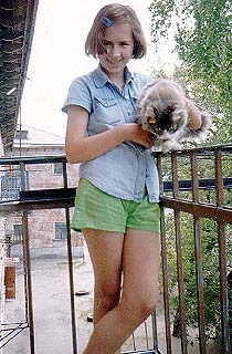 Alena and cat